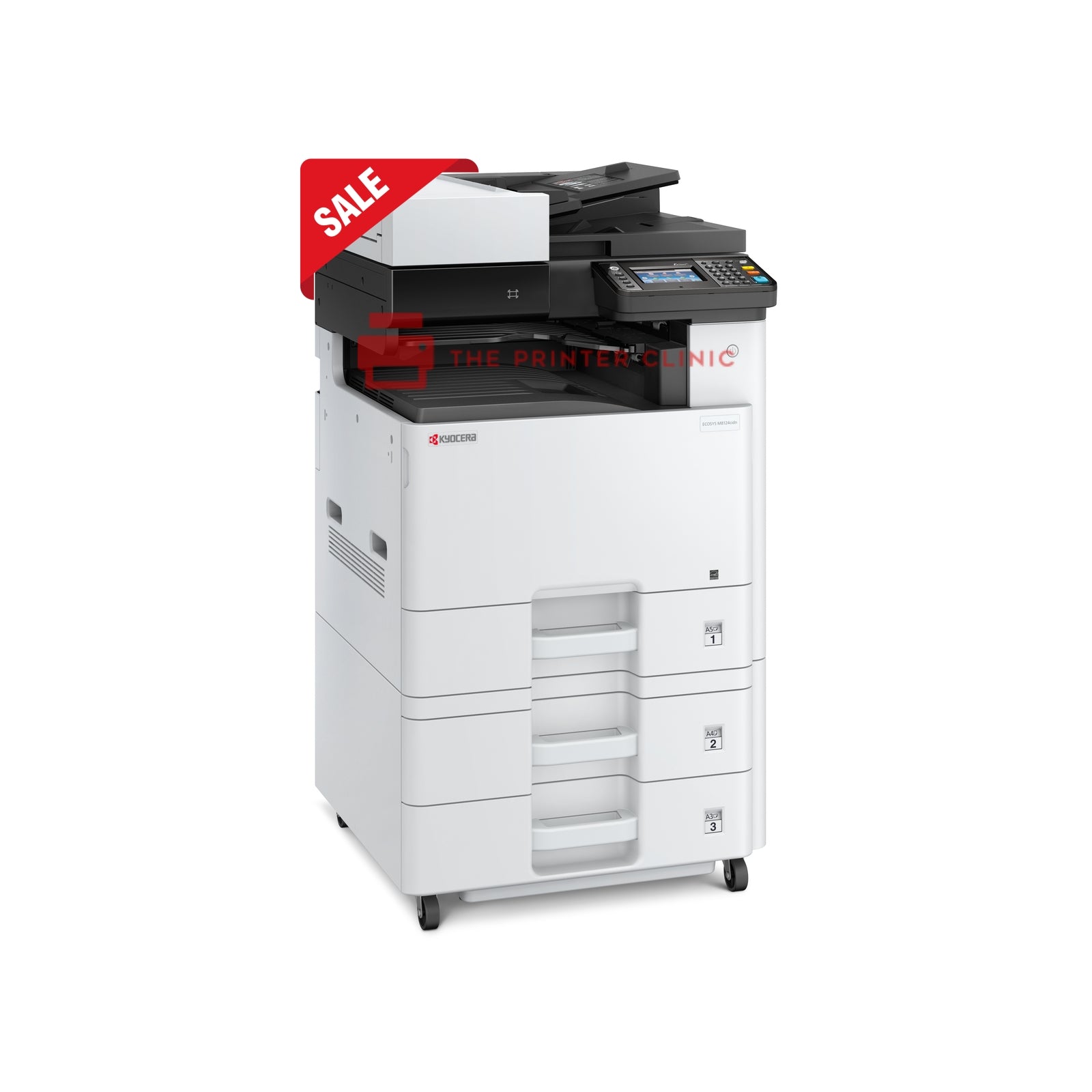 Kyocera ECOSYS M8124cidn A3 Colour Multifunction Laser Printer with 2nd Sheet Tray & Cabinet