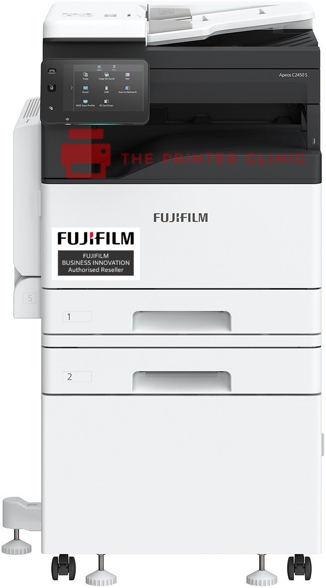 FUJIFILM Apeos C2450 S with 500 Sheet Cassette & Cabinet